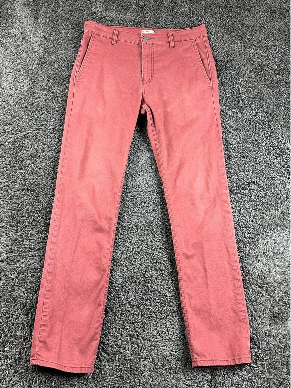Levi’s 511 Hybrid Slim Fit Pants Men’s Red Brick Twill Straight Leg 30x32
